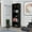 1#Black,Particle Board, variant on Black 4-Shelf Bookcase - 71.1" Tall Storage Cabinet with Open Shelf Five