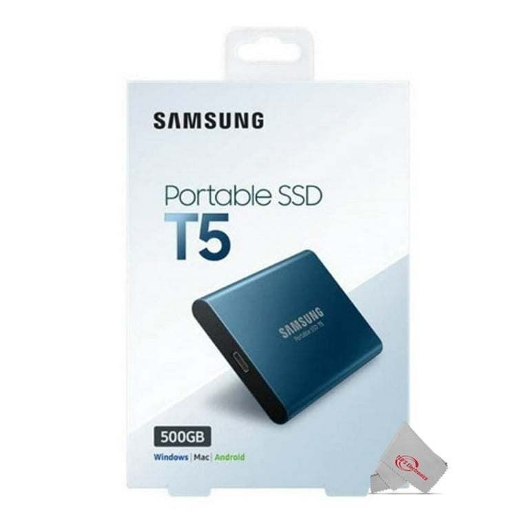kat Charles Keasing morgue Samsung MU-PA500 Portable External SSD T5 500GB Memory Upto 540 MB/s for  Windows Mac Android - Blue - Walmart.com