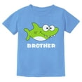 thumbnail image 1 of Tstars Boys Unisex Big Brother Shirt Gift for Big Brother Shark Shirt for Brother Youth Birthday Pregnancy Announcement Graphic Tee Big Bro Gifts for Brother Kids T Shirt, 1 of 3