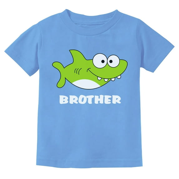 Tstars Boys Unisex Big Brother Shirt Gift for Big Brother Shark Shirt for Brother Youth Birthday Pregnancy Announcement Graphic Tee Big Bro Gifts for Brother Kids T Shirt