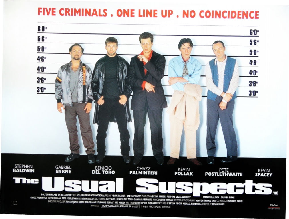 - Movie The Usual Suspects Screenplay POSTER! up to 24" x 36" Keyser Soze