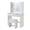 US standard white, variant on Small Makeup Vanity Desk with LED Lighted Mirror & Stool - Built-In Charging Station (Power Outlet) - 2 Fluted Drawers & Jewelry Storage, Compact Dressing Table for Bedroom - Natural Wood Color