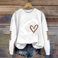 thumbnail image 5 of Baberdicy Sweatshirt for Women Funny Football Shirts for Women Football Mom Sweatshirt Women's Crewneck Sweatshirt Pullover Sweaters for Women White, 5 of 5