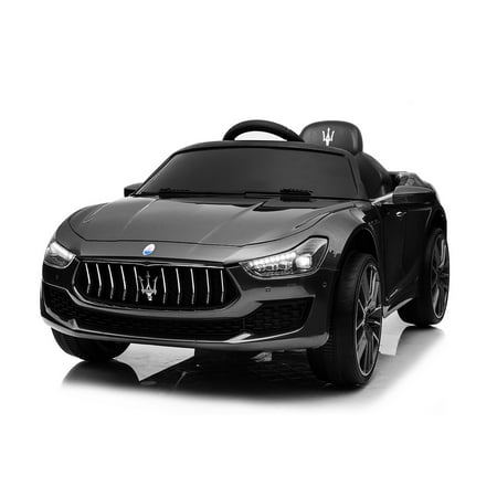 

SYNGAR Kids Ride on Toys Ride on Cars with Remote Control 12V Kids Ride on Toys LED Lights MP3 Player Horn Double Doors Birthday Day Gift Christmas Gift for Kids Black LJ1193