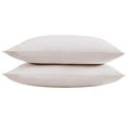 thumbnail image 2 of Vera Wang Solid 800 Thread Count Cotton Sateen Pillowcase Pair, Queen - Rose Quartz, 2 of 3
