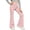 07#Pink, variant on Teen Girls Yoga Pants Breathable Knit Flared Leggings V‑crossover Sleek Fit High Rise Waist Dance Uniform Trousers