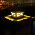 thumbnail image 3 of 2 Pack Solar Fence Post Lamp Post Head Light Garden Light Post Light, 3 of 5