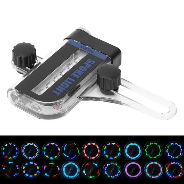 FLAMEEN Bike Dual Side 14LED RGB Spoke Light Wire Lamp Accessory