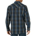 thumbnail image 3 of Wrangler Men's Long Sleeve 2 Pocket Plaid Woven Western Shirt, 3 of 5
