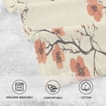 thumbnail image 5 of Yayeee 2 Pack Hand Towels for Bathroom 100% Cotton 16" x 28" Soft Absorbent Kitchen Towel, Light Red Flowers, 5 of 7