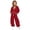 D421/Red, variant on Afdoent Girls Sweatsuit Sets Stylish Solid Color Hoodie And Wide Leg Sweatpants Casual Two Piece Outfit For Everyday Play And Comfort 8-9 Years