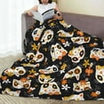 thumbnail image 6 of Salouo cat sugar skulls Print Bed Blankets, Flannel Blanket Comfortable Air Conditioning Blanket Lightweight Blanket for Sofa Bed Travel & Couch-50"x40", 6 of 7