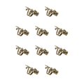 thumbnail image 2 of Qarigey Juego de anillos de aleación, anillo masculino ajustable con forma de Animal exagerado galvanizado dominante, suministros de joyería, Bronce 10piezas Qarigey CBP267208, 2 of 5