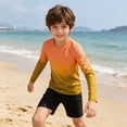 thumbnail image 2 of Boys Rash Guard Shirts, UPF 50+ Summer Long Sleeve Quick Dry Sun Protection Shirts, Youth Kids Water Shirts for Beach Surf, 2 of 4