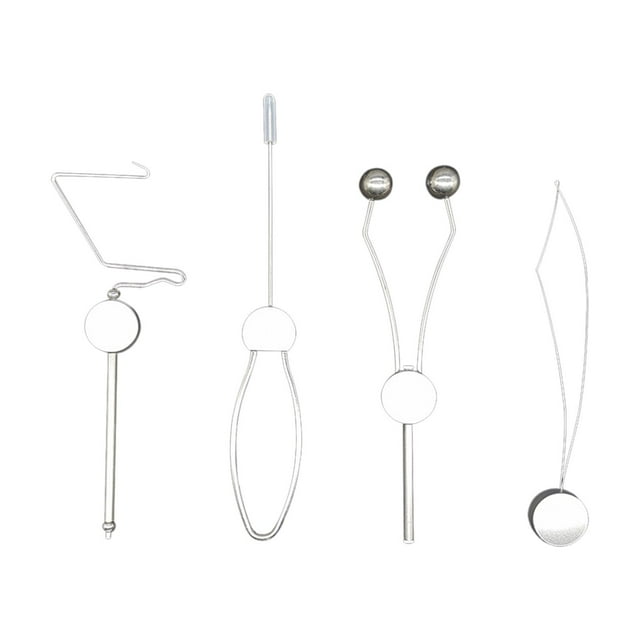4x de herramientas para atado de moscas enhebrador de alambre Señuelos de pesca profesionales fáciles de usar, accesorios prácticos soporte de