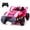pink, variant on 24V 2-Seater Kids Police Ride On Car Electric Off-Road UTV Side by Side with 2WD Powered Wheel Electric Vehicle with Remote Control, Bluetooth, LED Light Gift for Boys and Girls 3 Aged- Black&White