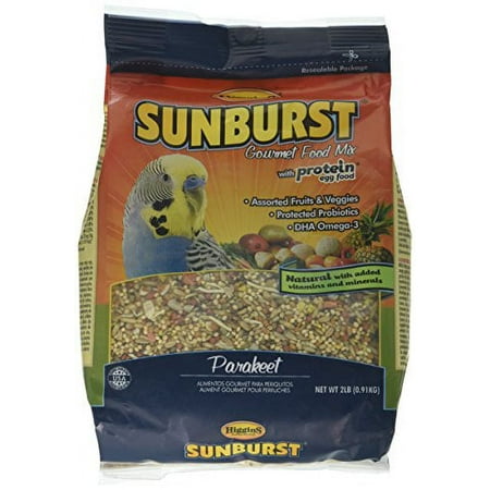 Higgins Sunburst Gourmet Food Mix for Parakeet, Large, 2 Lbs