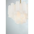 thumbnail image 5 of Crystorama Addis 9 Light Aged Brass Chandelier - 22"W x 14.25"H x 22"D, 5 of 11