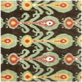 thumbnail image 6 of SAFAVIEH Ikat IKT219A Handmade Charcoal / Blue Rug, 6 of 9