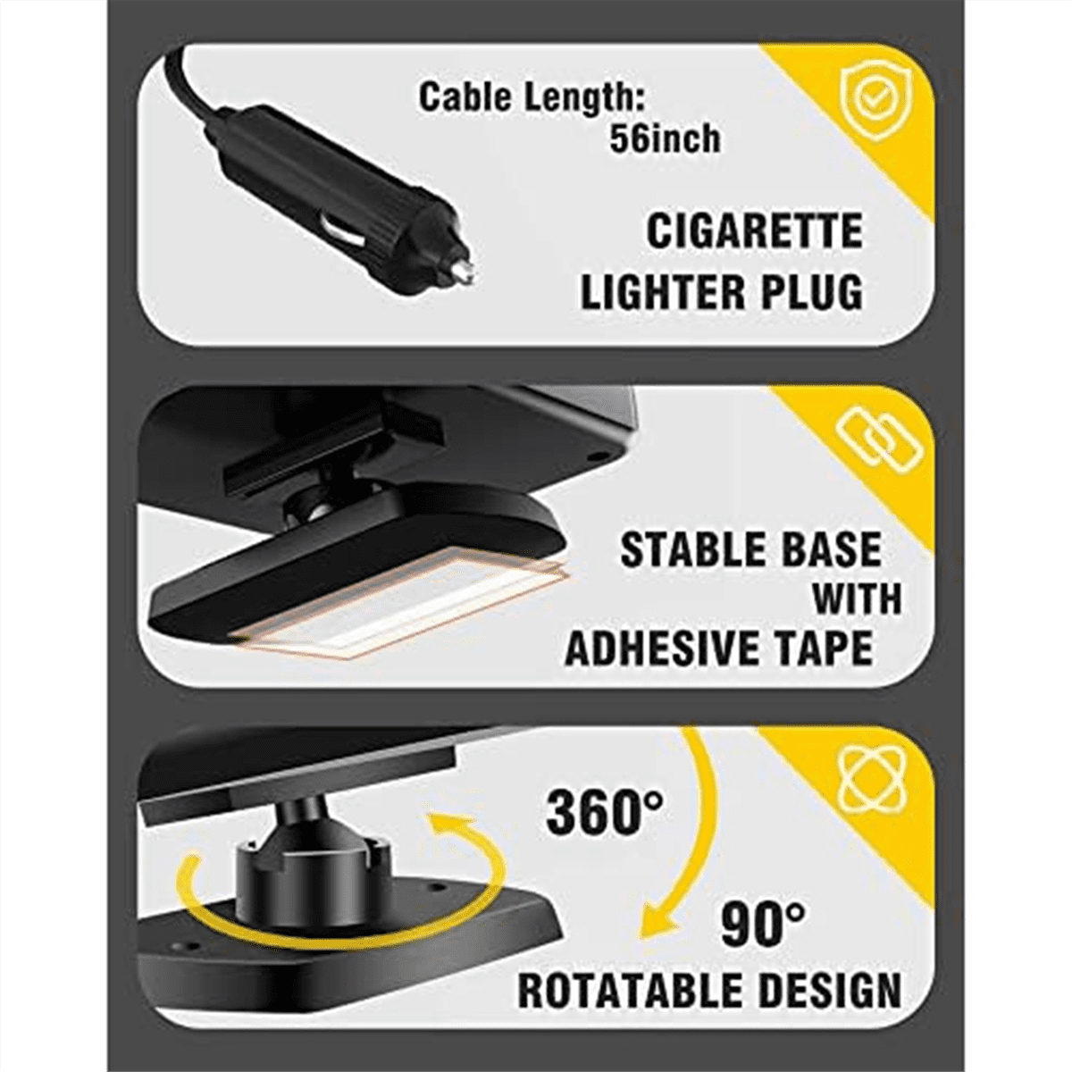 Chauffage D'appoint 12V/24V Pour Voiture - Désembueur Et Dégivreur Rapide Pour Pare-brise Et Tableau De Bord