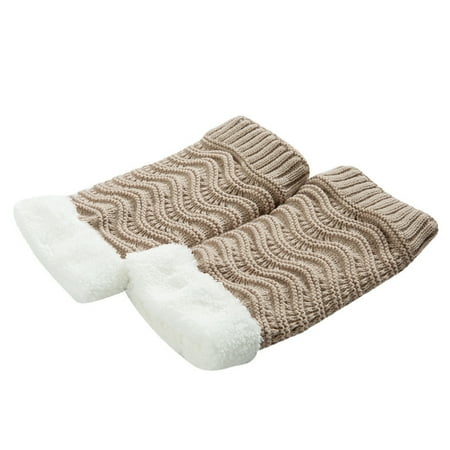 

Dadaria Leg Warmers Lady Leg Sets Pile Of Socks Autumn And Winter Keep Warm Wool Sock Knitting Foot Cover Beige One Size Women