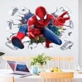 thumbnail image 3 of Pegatinas de pared de Spider-Man tridimensionales para pared, pegatinas de pared de fondo para decoración de sala de estar, extraíbles, 3 of 4