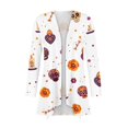 thumbnail image 4 of Women's Halloween Print Knitting Cardigan Long Sleeve Open Front Knitted Sweater Outwear Coat Tops, 4 of 6