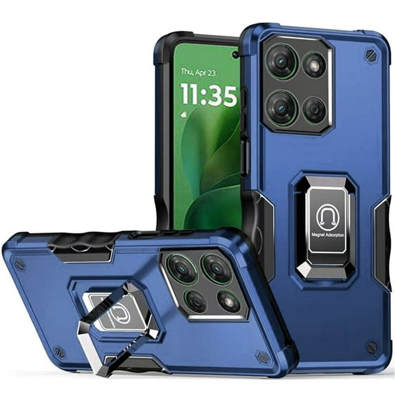 For Motorola Moto G Power 5G 2025 XT2515V OPTIMUM Kickstand Cover Cell Case - Blue