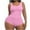 Pink, variant on ITSAME Womens Shapewear Bodysuit, Tummy Control Ultra Firm Plus Size Seamless Jumpsuit Black L