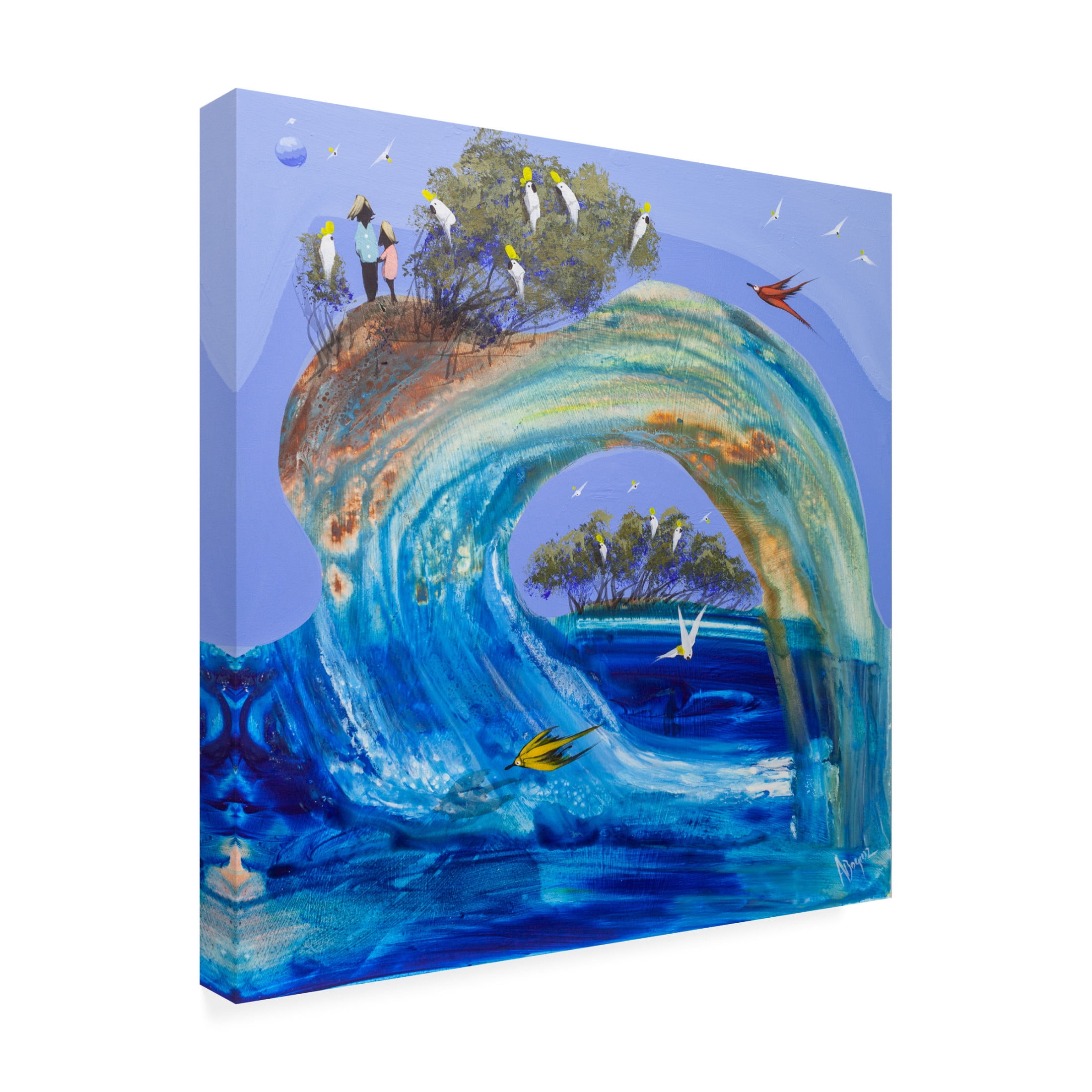 Trademark Fine Art Adam Bogusz Flowing with you Canvas Wall Art