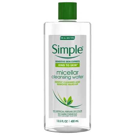 Simple Kind to Skin Micellar Cleansing Water, 13.5 (Best Natural Cleanser For Sensitive Skin)