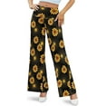 thumbnail image 6 of Women's Stretchy Wide Leg Palazzo Lounge Pants Casual Comfy High Waist Palazzo Pants, 6 of 11