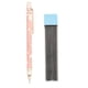 thumbnail image 1 of Kawaii Auto Pencil Set includes Peach Color Auto Pencils for writing, sketching, drawing, building (12 pieces), 1 of 5