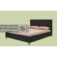 thumbnail image 2 of Greatime B1118 Upholstered Platform Bed, Queen, Dark Brown, 2 of 2