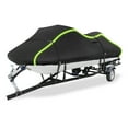 thumbnail image 1 of Cubierta para Jet Ski que se ajusta a 116"-125" (2 asientos), cubierta PWC remolcable impermeable anti-UV de 300D Oxford, adecuada para Yamaha, SeaDoo, Kawasaki con 2 ventilaciones y 10 correas negras, 1 of 7