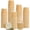 Kraft Paper Color, variant on 200 Pcs 4oz Ripple Wall Paper Espresso Cups Disposable Hot Cold Drink Cups for Coffee Party Picnic Travel Events