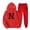 Red, variant on JURANMO Fashion 2 Piece Outfits for Women, Casual Holiday Printed Jogging Suits Lightweight Hoodie Sweatsuits Jogger Tracksuits Long Sleeve Hooded Pullovers Sweatpants Matching Sets Pink S