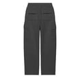 thumbnail image 5 of Naotn Straight Leg Sweatpants for Women Fall Casual Elastic Waist Sweat Pants Running Hiking Travel Pants with Cargo Pockets Dark Gray M, 5 of 9