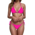 thumbnail image 2 of Womens Bathing Suits Tankini Set Strappy Bikini Top And Bottom Beach Vacation Outfit Swimsuit for Women Pool Party, 2 of 6