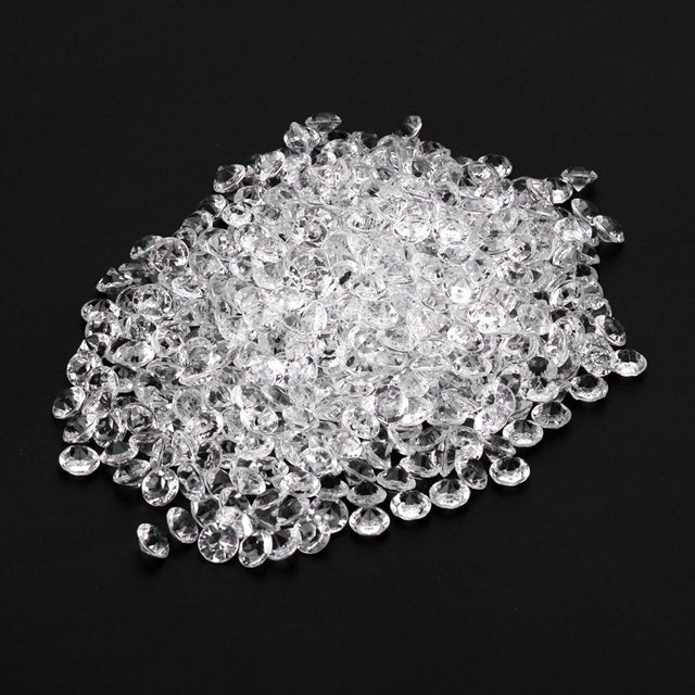 Cuentas Acrílicas Transparentes, Adornos DIY, Hermosos Accesorios De Decoración Con Brillo Lujoso Para Decoración Del Hogar, Fiesta De Boda