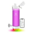 thumbnail image 2 of HandySpring - 26 oz Smart Water Bottle with Reminder to Drink Water - Lights and Sound Alert (Switchable) Hydrate Water Bottle, Water Tracker with Spout, Smart Hydration Reminder Light (Pink), 2 of 8