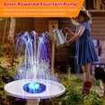 thumbnail image 3 of 13/16/18cm Solar Water Fountain Pool Pond Waterfall Garden Decoration Outdoor Bird Bath Solar Powered Colorful Fountain Floating-ksize, 3 of 5