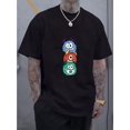 thumbnail image 1 of T-Shirt Homme Lourd - tee-Shirt Graphique Monstre Drôle avec Texte Cool, Col Rond, Costumes de Fête et Déguisement Décontracté, 1 of 5