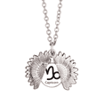 thumbnail image 1 of Collier Pendentif Tournesol Constellation Capricorne Janvier Décembre Médaillon Bijoux, 1 of 3