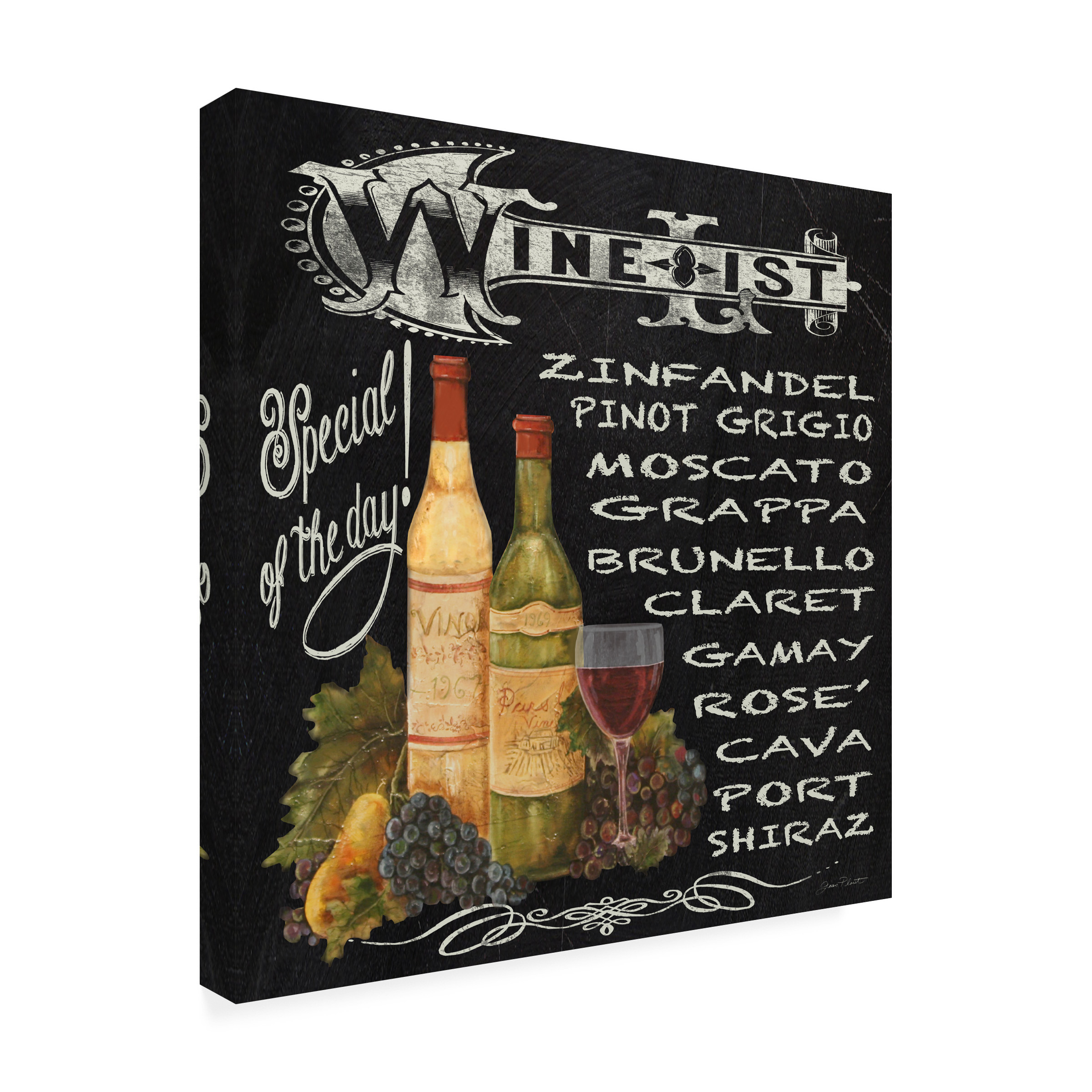 Trademark Fine Art 'Wine 2' Canvas Art by Jean Plout