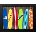 thumbnail image 2 of DeRice, Julie 14x12 Black Modern Framed Museum Art Print Titled - Surf Boards For Rent, 2 of 5