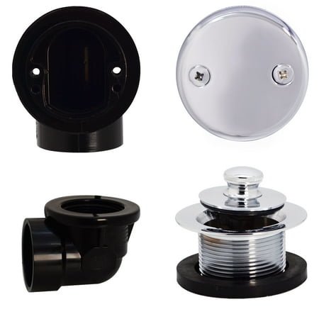 UPC: 0747028574266 | Westbrass D574-26 1-1/2 Sch. 40 ABS Pull & Drain Plumber s Pack with Two-Hole Elbow and Faceplate Polished Chrome
