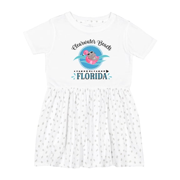 Inktastic Clearwater Beach Florida Trip Girls Toddler Dress