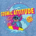 thumbnail image 2 of Boy's Lilo & Stitch Cosmic Attitude Performance Graphic Tee Royal Blue Heather Small, 2 of 4