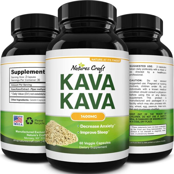Kava Kava Nootropic Brain Supplement Brain Booster Kava Kava Capsules